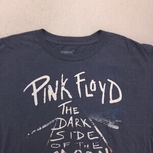 Pink Floyd The Dark Side of the Moon Band Graphic Shirt Adult Mens Size L Blue